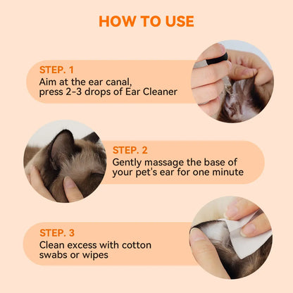 Puainta Quantum Silver Ear Drops - Ultimate Ear Infection Treatment for Dogs and Cats, 30ml Solution for Itchy Ears and Ear Mites