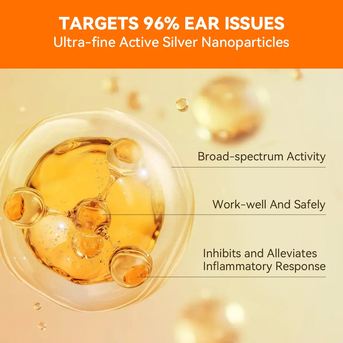 Puainta Quantum Silver Ear Drops - Ultimate Ear Infection Treatment for Dogs and Cats, 30ml Solution for Itchy Ears and Ear Mites