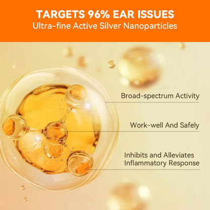 Puainta Quantum Silver Ear Drops - Ultimate Ear Infection Treatment for Dogs and Cats, 30ml Solution for Itchy Ears and Ear Mites
