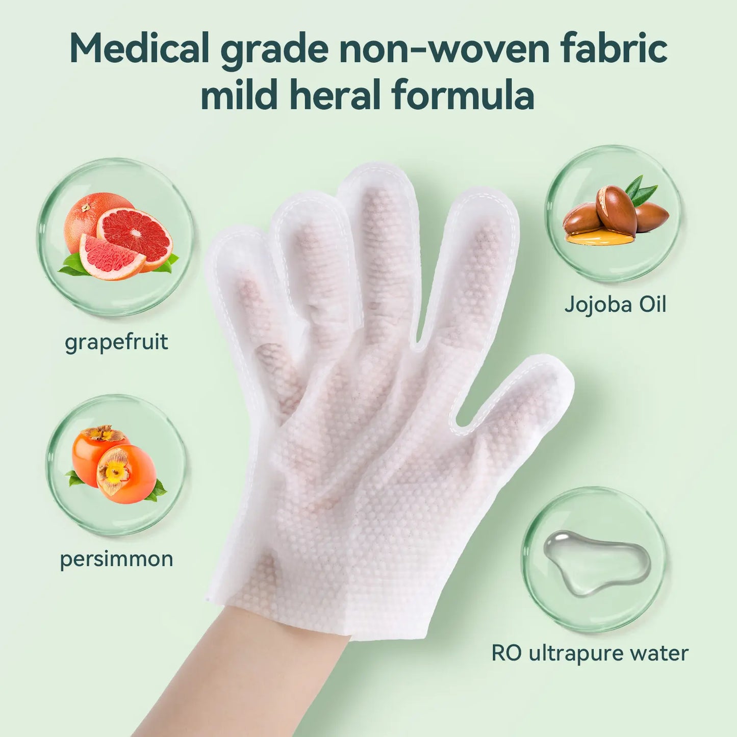 WLP Pet Glove Wipes for Dogs & Cats,Bath Wipes for Bathing and Washing Pets,Hypoallergenic No-Rinse Grooming,Daily Care and Traveling,Individually Packaged,Prevent Evaporation,Easy to Carry